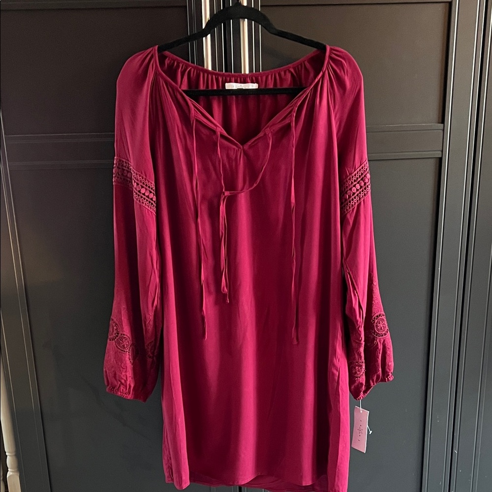 Women's Burgundy Dress